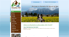 Desktop Screenshot of paradisepetresort.biz